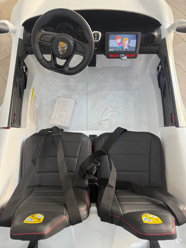 Porsche (simil) 24V - Auto elettrica per bambini (2 posti)